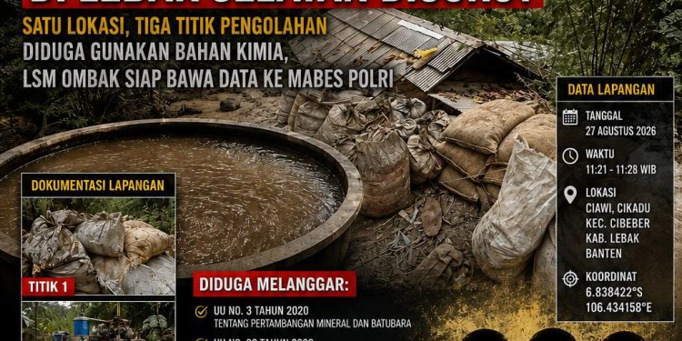 DUGAAN PENGOLAHAN LUMPUR EMAS DI LEBAK SELATAN DISOROT