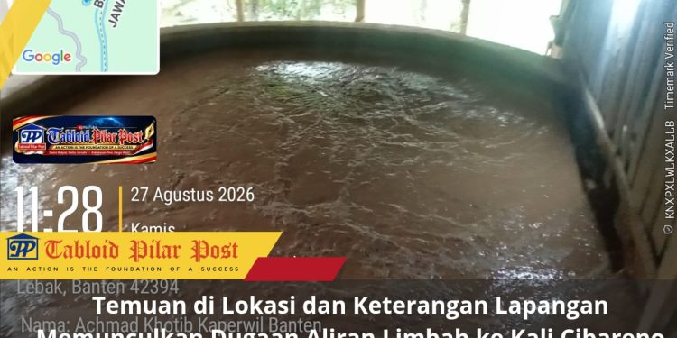 JEJAK PENGOLAHAN EMAS SISTEM TONG DI CIBEBER LEBAK, DUGAAN PENGELOLAAN LIMBAH JADI PERTANYAAN