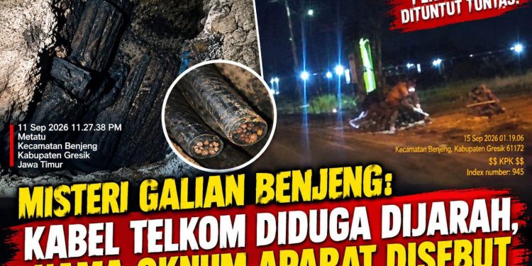 Misteri Galian Benjeng: Kabel Telkom Diduga Dijarah, Nama Oknum Aparat Disebut