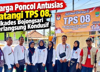 Warga Poncol Antusias Datangi TPS 08, Pilkades Bojongsari Berlangsung Kondusif