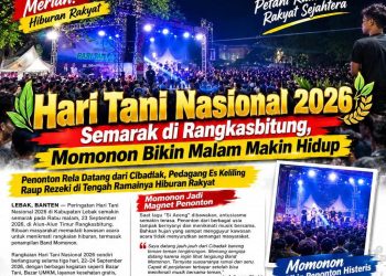 Hari Tani Nasional 2026 Semarak di Rangkasbitung, Momonon Bikin Malam Makin Hidup