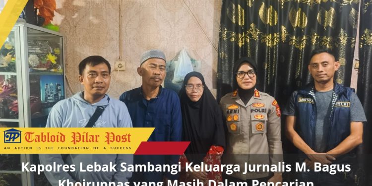 Peduli Jurnalis yang Hilang, Kapolres Lebak Kunjungi Kediaman Keluarga M. Bagus Khoirunnas