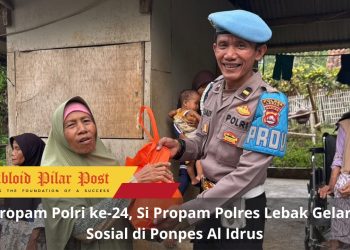 Peduli Sesama, Si Propam Polres Lebak Salurkan Bantuan Sosial Sambut HUT Propam ke-24