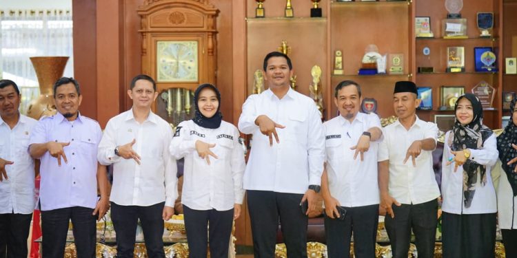 Wujud Sinergitas, Bupati Bantaeng Tandatangani PKS dengan Pertanahan Bantaeng.