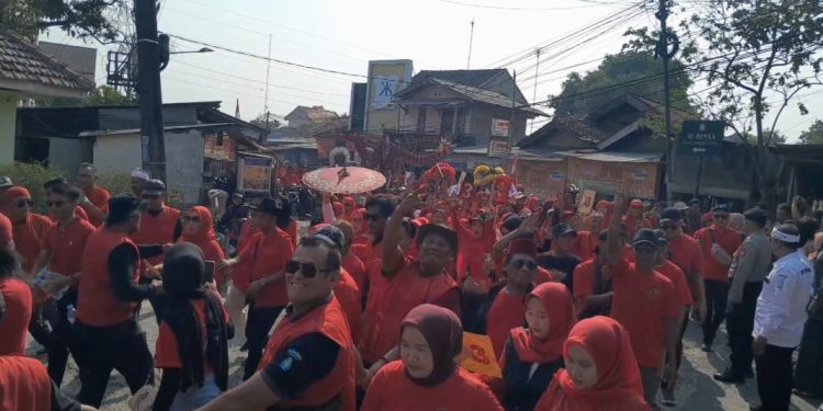 Pilkades Kedungwaringin 2026, Hj Tita Komala Nomor Urut 3 Gelar Kampanye Akbar