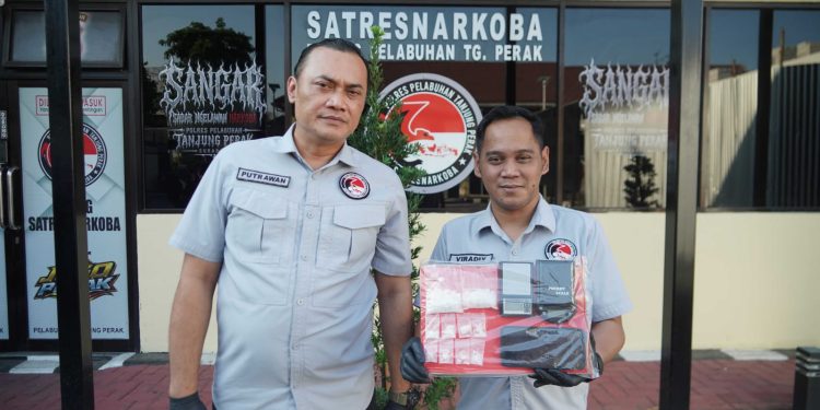 Satresnarkoba Polres Tanjung Perak Bongkar Peredaran Sabu 65,51 Gram, Seorang Pria Ditangkap