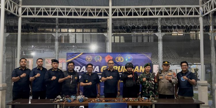 Rutan Medaeng Gelar Razia Gabungan, TNI-Polri dan BNN Perkuat Pengawasan