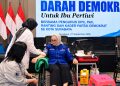 HUT ke-25 Demokrat Surabaya Ditutup Aksi Kemanusiaan, Ning Lucy: Setetes Darah Adalah Harapan
