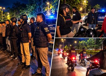 Wakapolres Pelalawan Pimpin Patroli Malam, Balap Liar hingga Premanisme Jadi Sasaran