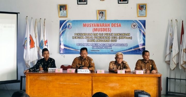Musdes Parung Panjang Bahas RKPDes 2027, Warga Didorong Kawal Pembangunan Sejak Perencanaan