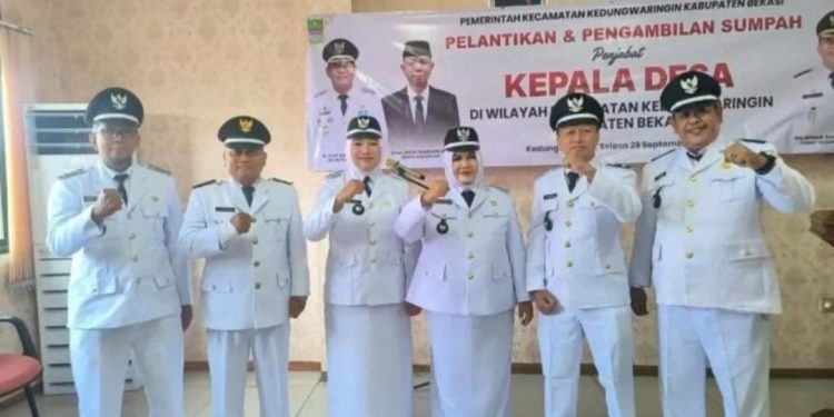 Enam Pj Kepala Desa Resmi Dilantik di Kedungwaringin, Amanah Baru untuk Jaga Pelayanan Warga