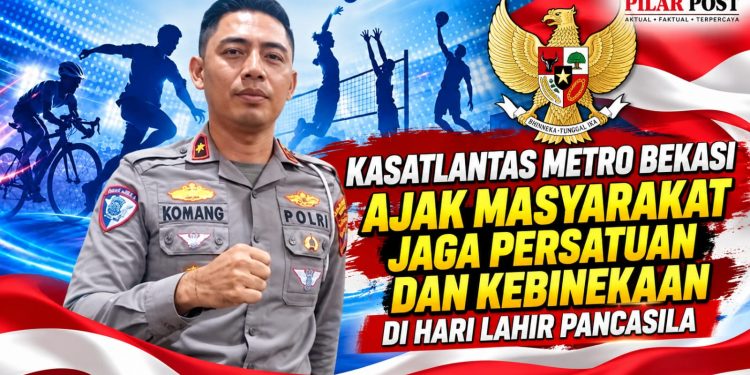 Kasatlantas Metro Bekasi Ajak Masyarakat Jaga Persatuan dan Kebinekaan di Hari Lahir Pancasila