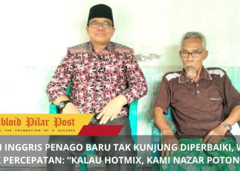 JALAN INGGRIS PENAGO BARU TAK KUNJUNG DIPERBAIKI, WARGA DESAK PERCEPATAN: “KALAU HOTMIX, KAMI NAZAR POTONG SAPI”