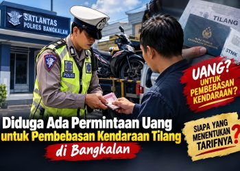 DIDUGA KERAS LANGGAR 4 LARANGAN KAPOLRI BARU, Oknum Satlantas Polres Bangkalan Diduga Minta Uang Tebusan Kendaraan Tilang