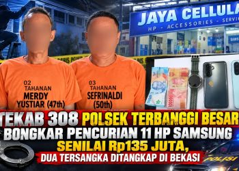 Tekab 308 Polsek Terbanggi Besar Bongkar Pencurian 11 HP Samsung Senilai Rp135 Juta, Dua Tersangka Ditangkap di Bekasi