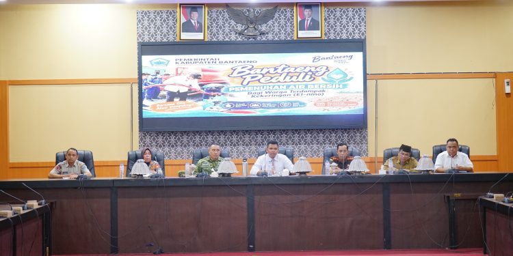 Bupati Bantaeng Pimpin Rakor Gerakan Bersama Pemenuhan Air Bersih bagi Masyarakat Terdampak Kekeringan