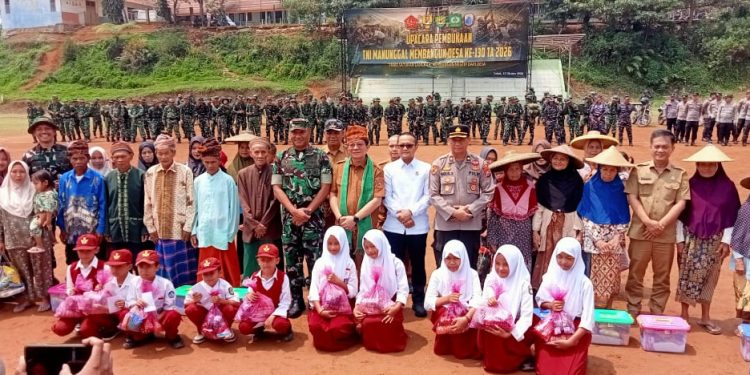TMMD ke-130 di Lebak Dimulai, TNI Bangun Jalan 1,4 Kilometer dan Fasilitas Air Bersih
