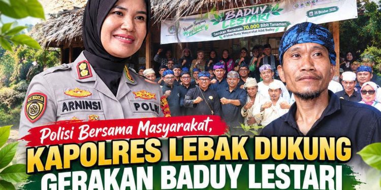 Polisi Bersama Masyarakat, Kapolres Lebak Dukung Gerakan Baduy Lestari di Kabupaten Lebak