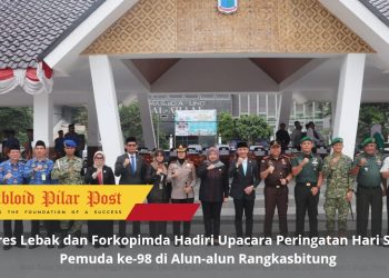 Kapolres Lebak dan Forkopimda Hadiri Upacara Peringatan Hari Sumpah Pemuda ke-98 di Alun-alun Rangkasbitung