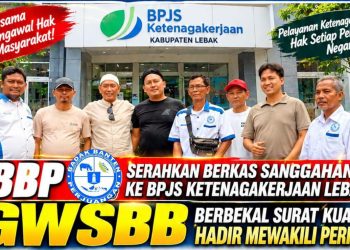 BBP Serahkan Berkas Sanggahan ke BPJS Kesehatan Lebak, GWSBB Berbekal Surat Kuasa Hadir Mewakili PERISAI