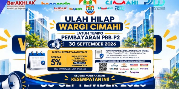 PBB-P2 Cimahi Capai Rp62 Miliar, Bapenda Perpanjang Penghapusan Denda hingga 28 Desember