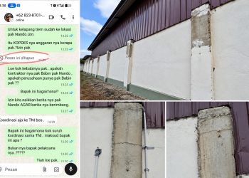 Bangunan Kopdes Penago Baru Mulai Retak, Warga Desak BPK dan Kejati Turun