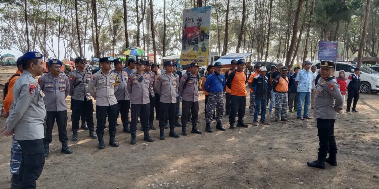 Polsek Gedangan Pimpin Apel Pengamanan Malang BayFest 2026, Keselamatan Pengunjung Pantai Jadi Prioritas