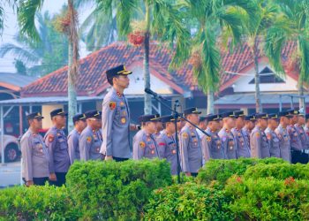 Apel Perdana Kapolres Lampung Tengah, Zaldy Kurniawan Tekankan Disiplin dan Pelayanan Humanis