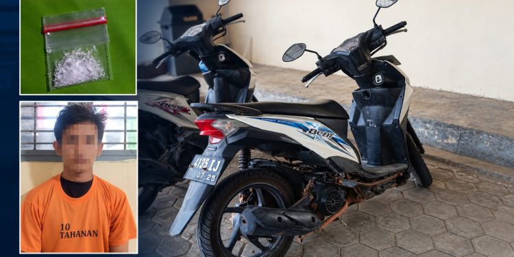 Dini Hari di Nambah Dadi, Tekab 308 Polsek Terbanggi Besar Amankan Pria Diduga Bawa Sabu
