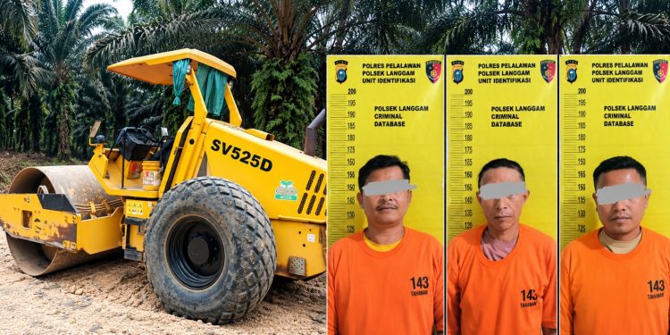 Diduga Gelapkan 66 Liter Solar Milik PT MUP, Tiga Pria Diamankan Polsek Langgam