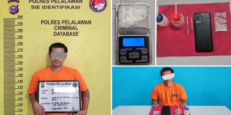 Polres Pelalawan Gerebek Rumah Kontrakan, Pria 33 Tahun Diduga Terlibat Penyalahgunaan Sabu
