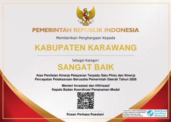 Karawang Raih Penghargaan Kategori Sangat Baik dari Kementerian Investasi, Realisasi Investasi Tembus Rp20,43 Triliun