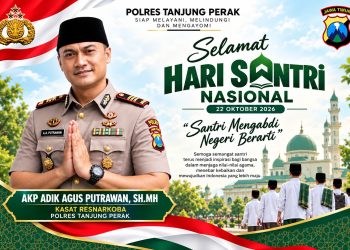 Kasatresnarkoba Polres Pelabuhan Tanjung Perak AKP Adik Agus Putrawan Sampaikan Pesan Hari Santri: Santri Mengabdi, Negeri Berarti