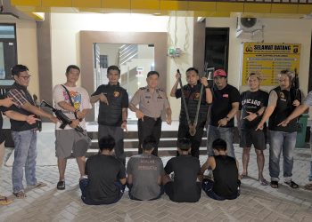 Tekab 308 Polsek Terbanggi Besar Meringkus Empat Pelaku Terduga Pencuri Kabel, Kerugian Perusahaan Ditaksir Rp105 Juta