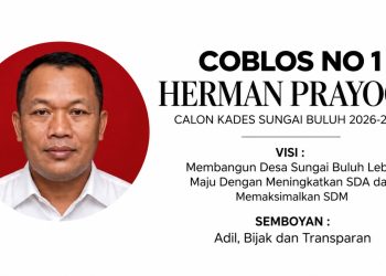 Herman Prayoga Nomor Urut 1, Usung Visi Sungai Buluh Maju, Adil, dan Sejahtera