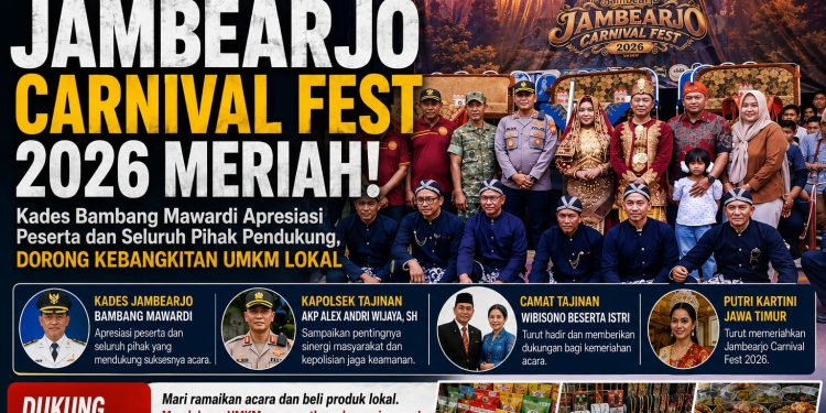 Jambearjo Carnival Fest 2026 Meriah, Jadi Panggung Budaya dan Penggerak UMKM Lokal