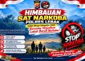 Sat Narkoba Polres Lebak Ajak Masyarakat Perangi Narkoba, Lindungi Generasi Muda
