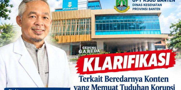 Direktur RSUD Banten Danang Hamsah Nugroho Bantah Isu Korupsi Alat Kesehatan di Medsos