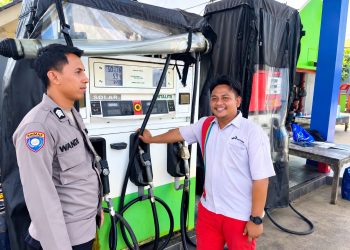 Polsek Wanasalam Cek SPBU Binuangen, Pastikan Stok BBM Aman dan Antrean Kondusif